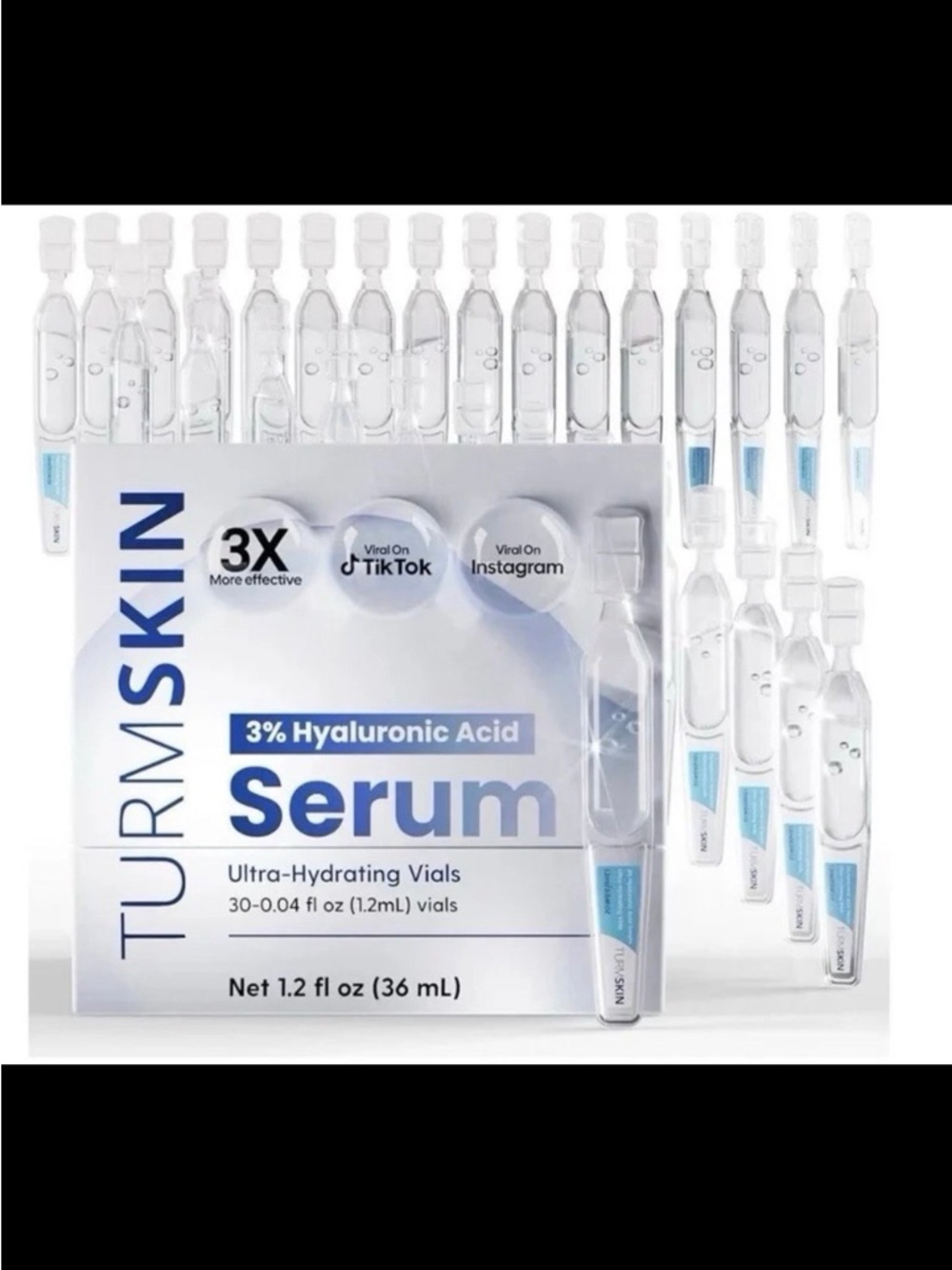 TURMSKIN® Hyaluronic Acid Serum Ampoules [ULTRA HYDRATING VIALS] - 3% Hyaluron